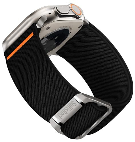 Suitisbest Sport Straps Compatible for Apple Watch Ultra 2 Straps 49mm 46mm 45mm 44mm 42mm for Men, Wide Stretchy Nylon Solo Loop Band for iWatch Ultra 2/Ultra Series 10 9 8 7 6 5 4 3 2 1 SE