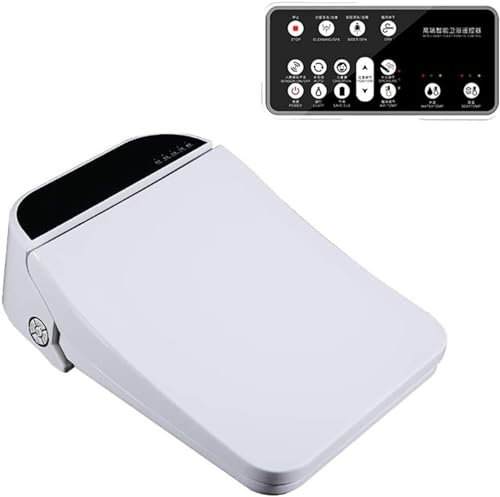 Bidet Electronic Bidet Smart Toilet Seat Square Self Cleaning Stainless Steel Nozzle Warm Water Warm Air Dryer Heated Seat Soft Close Lid IPX4 Waterproof Energy Saving S=38 * 48CM