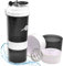 Smart-Planet Protein Shaker 500ml mit Pulverfach (150ml) und 3er Tablettenorganizer - Eiweiß Shaker - auslaufsicher BPA frei für Fitness Proteinshake