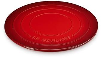 Le Creuset Pizzastein aus Steingut, rund, 38,1 cm, Kirschrot