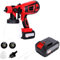 Pulvérisateur de Peinture électrique,capacité de 900 ML,avec 3 Buses,Facile à Nettoyer,Pistolet à Peinture électrique Portable pour Murs, plafonds, armoires, clôture, intérieur,extérieur (1 Batterie)