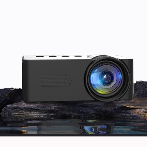 Mini Projector Is Easy to Carry And Can Be Shared Wirelessly with Your Phone, 165 G, 15 ANSI, AUX/USB Compatible, Built-in Speaker, for Home/Outdoor,A