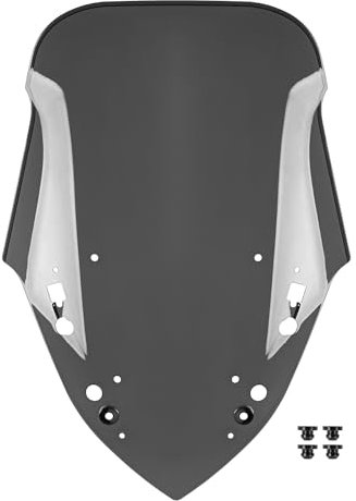 Pare-brise de carénage avant de moto compatible avec Y-amaha X-MAX 300 XMAX300 X MAX300 XMAX-300 2017 2018 2019 2020 2021 2022 Déflecteur de vent pare-brise (Fumée noire)