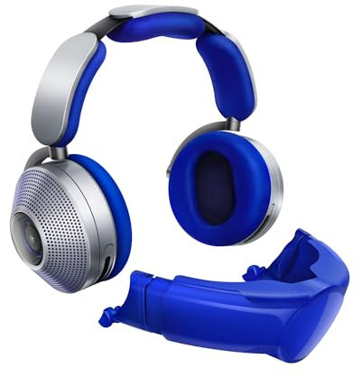 Dyson Cuffie Zone™ con cancellazione del rumore (Ultra Blue/Prussian Blue) | Audio Pure cancellazione avanzata del rumore | Progettate per una distorsione ultra bassa | 2 anni di garanzia