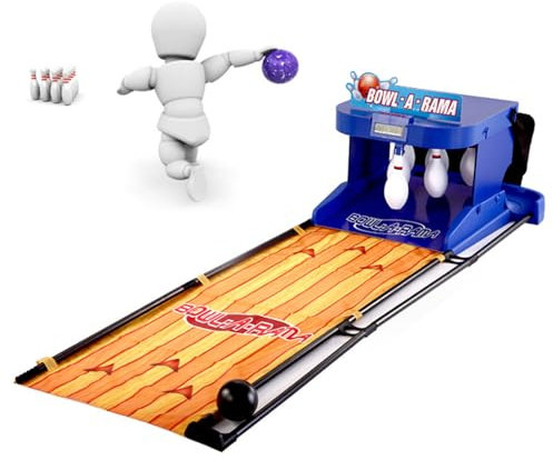 Indoor-Bowlingball-Sportspielkonsole mit LED-Anzeigetafel, mit automatischem Reset, Beleuchtung, Simulations-Soundeffekt für Kinder und Erwachsene, 3,5 m