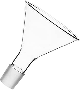 BUGUUYO 2 Stück Glas-einfülltrichter Dreieckige Form Temperaturbeständig Filtertrichter Wiederverwendbar Leicht Zu Reinigen