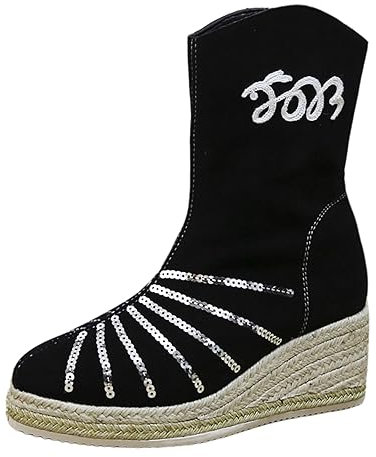 Stivaletto Donna Estivo con Zeppa Interna Stivali Donna con Tacco Numero 44 Creeper Shoes Stivali Estivi Donna Stivali Texani Donna Pelle Stivali Biker Donna Pantofole Stivaletto Donna Stivali
