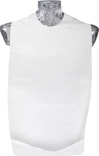 ABENA Disposable Bibs For Adults | Pack Of 100 Adult Bibs For Men And Women | Our Adult Bib With Reversible Pocket Measures 70x37cm | Clothing Protectors For Adults With Tape Applicators