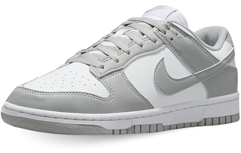 NIKE Dunk Low, Sneaker Mujer, White Lt Smoke Grey, 42 EU