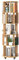 Nisorpa Drehbares Bücherregal mit 4 Rollen zum Verschieben-5 stöckiges Bücherregal-Rund Bücherorganisator Aus Holz-Lagerregal für Kinder und Erwachsene-360° Drehregal Standregal (46 * 158.5cm)