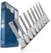 HASKYY Lot de 9 embouts Torx longs 100 mm T20-T60 1/2 (12,5 mm) Douille à douille carré intérieur