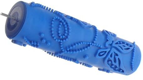 Lurrose Prägestruktur-farbrolle Für Wandmalerei Gummirolle Mit Muster Struktur-farbrolle Für Diy-wanddekoration Farbrolle Für Wände Und Böden Musterstruktur-farbrolle Aus