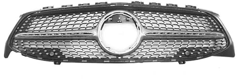 ZSQWRFRG Kühlergrill Dekoration Für Mercedes Für Benz CLA-Klasse W118 2020-2023 Für GTR Style Frontstoßstangengrill Kühlergrill(Diamonds-Silver)
