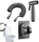 Handheld Toilet Bidet Sprayer, Ergonomic Water-Saving Bathroom, Attachment Hose, 5.5x12.8cm Multi-Purpose Cleaning Tool for Baby Care Pet Shower and Personal Hygiene Sets
