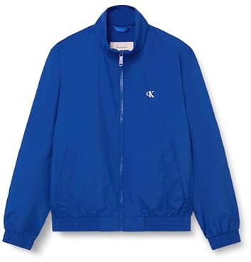 Calvin Klein Herren Blouson Jacke Unfilled Nylon Harrington mit Seitentaschen, Blau (Classic Blue), 3XL