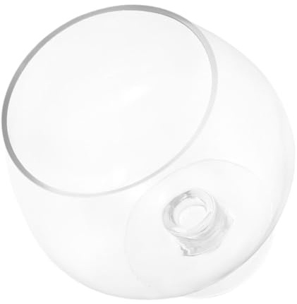 Milisten Glasaquarium Transparent Für Goldfisch Tisch-Aquarium Als Betta-Aquarium Und Terrarium Für Pflanzen Fischzubehör Und Büroartikel