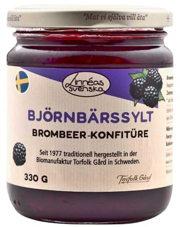 Linnéas svenska Björnbärssylt Brombeer-Konfitüre, 330g