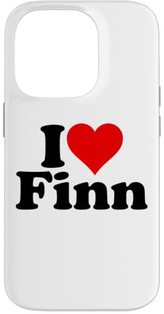Hülle für iPhone 14 Pro ICH Liebe Heart Finn