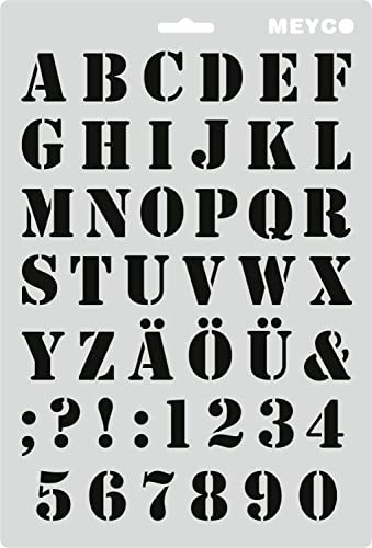 Schablone Saloonschrift 31 cm x 21 cm