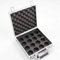Hard Aluminium English Pool Ball Carrying & Storage Flight Case for 2 Balls - holds 16 x 2 Inch pool balls - Ideal for storing your league pool balls - has a deep foam interior to hold balls tight and secure