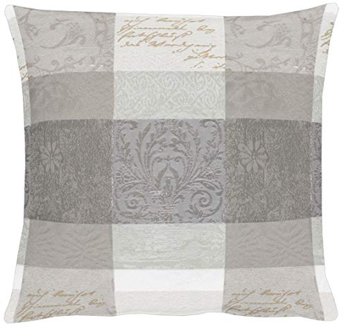 APELT 3042 40x40 88 Kissenhülle, Polyester, grau, 40 x 40 cm
