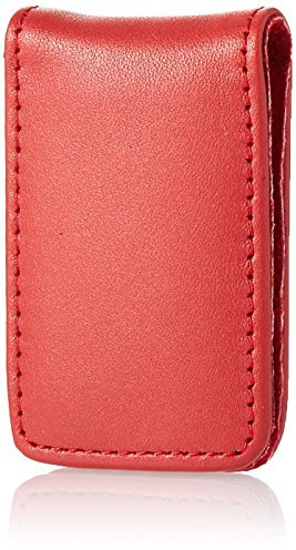 Royce Leather Magnetic Money Clip In Genuine Leather With Suede Lining Money Belt, Red