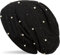 styleBREAKER Beanie Mütze mit Perlen und Strass Nieten, Slouch Longbeanie, Damen 04024140, Farbe:Schwarz