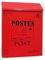 TentHome Briefkasten Postkasten Antik-Look Briefkastenanlage Mailbox Wandbriefkasten Zeitungsfach Farbiger Letterbox Zeitungskasten mit Klappe Rot 1