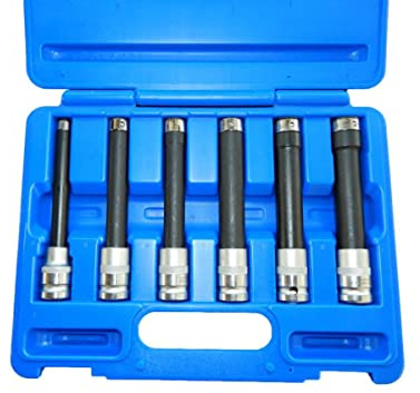 1/2 Aussen-TORX E-Profil E10 - E20 extra lang 6tlg. Star-E für Zylinderkopfschrauben