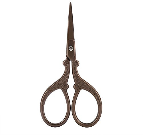 Akozon Nähen Vintage Edelstahl Nähen Schere Klassische Schneiden DIY Handwerk Werkzeug DIY für Stickerei, Stickschere, Nähen, Handwerk, Kunst Arbeit und Alltag (#1)