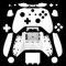 Perfect Part Carcasa Completa Multicolor Cubierta con Botones Para Xbox One Slim, Controladores Inalámbricos (Blanco)