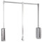 Emuca - Kleiderlift für Garderoben Sling, 830-1150mm, Weißer Kunststoff, Stahl und Kunststoff
