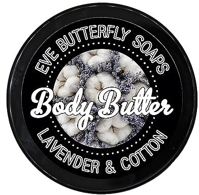 Shea Body Butter Lavender & Cotton | Frische-Wäsche-Duft, 125 g