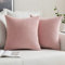MIULEE 2er Set Kissenbezüge Dekokissen Körnig Dekorativ Kissenbezug Kissenhülle Sofakissen Deko Bezug Weich Zierkissen Kissen für Wohnzimmer Schlafzimmer 60x60cm Rosa