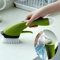 ZZjingli Reinigungsausrüstung Lange Griff Pot Pinsels automatisch Hinzufügen von Spülmittel Fliesen Wassersprühreinigungsbürsten (Color : Green)