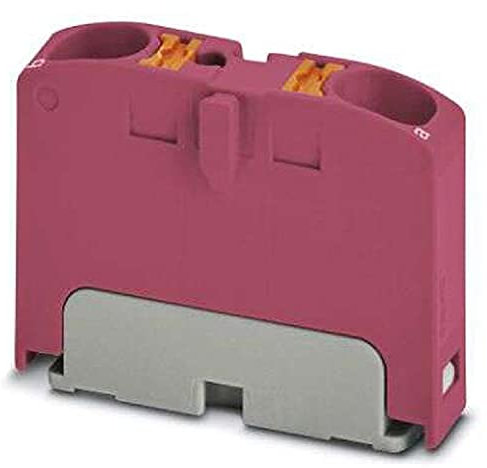 PHOENIX CONTACT PTFIX 2X4 PK Verteilerblock, 0.2mm² - 6 mm² Querschnitt, 6.2 mm Breite, 21.7mm Höhe, 2 Anzahl der Anschlüsse, Rosa, 50 Stück