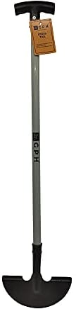 HEAVY DUTY | Edging Knife | Gardening Edge Cutter | Boarder Edger Design | Lawn Edging Tool | Half Moon Lawn Edger | Sidewalks, Driveways, Gardens | Carbon Steel | 920mm