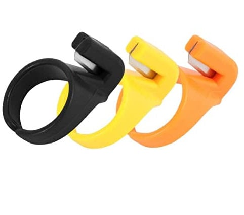 Sewing Thread Cutter Ring, 3 Pcs Plastic Finger Line Cutting Tool for Yarn Thread Household Sewing Tool