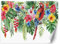 Feeby Papier Peint Intissé Ara perroquet Fleurs Feuilles Monstera 100x70 cm multicolore XXL Moderne Décoration Murale Tableaux Muraux Tapisserie Salon Chambre à coucher Tropiques Exotique Feuillage