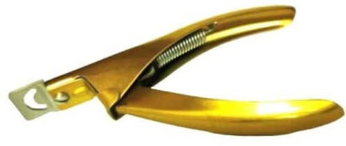 Nail Clippers Tip Cutters for Acrylic False Fake Gel Artificial Nails Rustproof Sharp Professional Manicure Pedicure Trimmer Nail Care Tools (Gold)