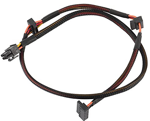 Modular PSU 6Pin to 3-Port SATA Cable 18AWG Wire 80cm for NP Series