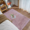 Ghouse Kurzflor Wohnzimmer Teppich Schlafzimmer Matte Moderner Home Flauschig Weich Teppiche für Kinderzimmer Anti-Rutsch Unterseite Waschbarer Teppich 90x150 cm Rosa