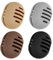 Fauxomor Lot de 4 Respirant Porte-éponge de Maquillage pour les Voyages,Support Eponge Maquillage en Silicone Incassable,étui Portable pour tous Les Types Beauty Blender,Gris+Kaki+Le Café+Noir