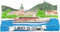 Lake Como Italien Magnet Kühlschrank Kühlschrank Magnet Dekoration Aufkleber Souvenir Harz Handwerk Küche Whiteboard