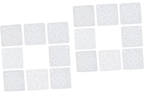 EXCEART 16stücke Teiliges Blumenlinien Quiltschablonen Näh Und Stickprojekte Vielseitige Vorlagen Für Kreative Bastelarbeiten Einfach Zu Handhaben Und Hautfreundlich
