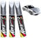 wohn&lebe 3 StüCk Lackstift Silber Lackstift Auto Schwarz Matt Autolack Kratzer Entfernen GläNzend Alufelgen Reparatur Set Stift Lack Reparatur Fahrrad Original Chrom Lack