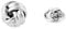 BRERA 67 - broches et pins pour femme en metal en forme de noeud grée, broche femme vetement, broche homme pins, mini broche bijoux, pince decollete femme