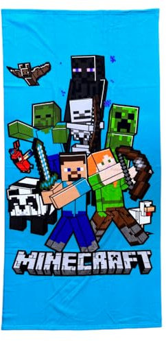 CARTOON Minecraft Strandtuch Strandtuch Mikrofaser für Kinder 140 x 70 cm