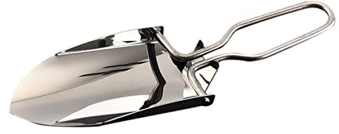 BCOATH Gartenzubehör Mini-klappspaten Aus Edelstahl Zum Pflanzen Strand Camping Kompakt Und Einfach Zu Bedienen