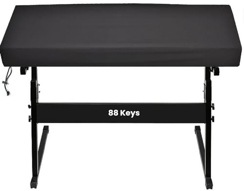 Digital Piano Keyboard und Portable Arranger Keyboards Staubschutzhülle, elastischer Stoff, Digital Piano Keyboards Abdeckung für die meisten Marken Digital Piano Keyboard (88 Tasten Abdeckung)